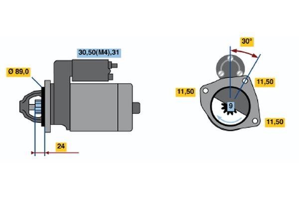 0001368003 Bosch Starter