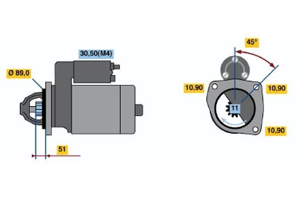 0001368015 Bosch Starter