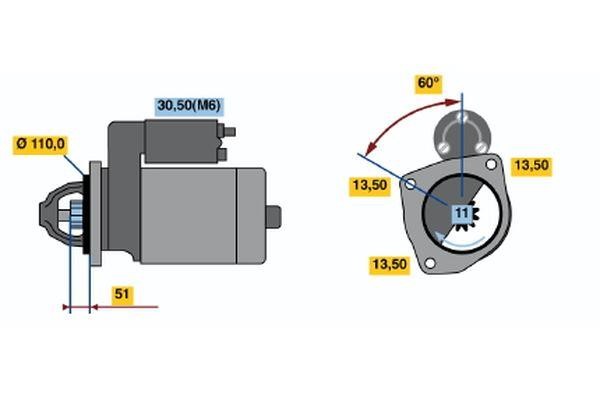 0001372008 Bosch Anlasser