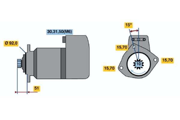 Bosch 0 001 416 046 Стартер 0001416046: Отличная цена - Купить в Польше на 2407.PL!