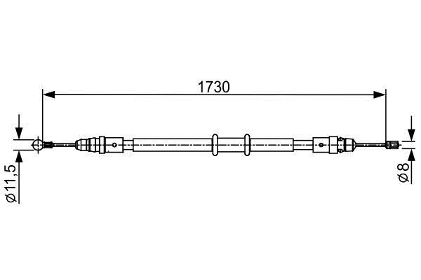 Bosch 1 987 482 549 Linka hamulca tył 1987482549: Atrakcyjna cena w Polsce na 2407.PL - Zamów teraz!