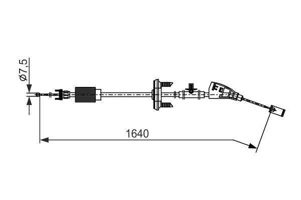 Bosch 1 987 482 798 Тросовий привод, стоянкове гальмо 1987482798: Приваблива ціна - Купити у Польщі на 2407.PL!