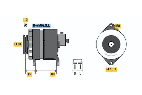 Bosch 9 120 334 632 Генератор 9120334632: Отличная цена - Купить в Польше на 2407.PL!