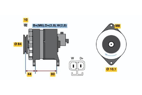  9 120 334 641 Alternator 9120334641: Buy near me in Poland at 2407.PL - Good price!