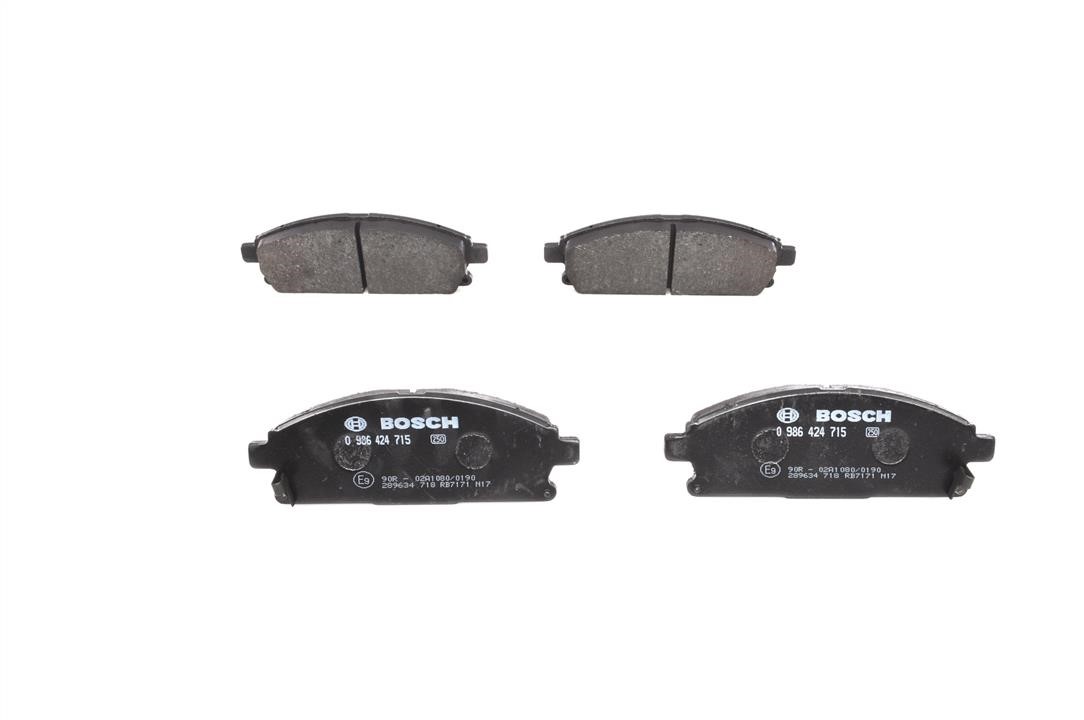 Brake Pad Set, disc brake Bosch 0 986 424 715