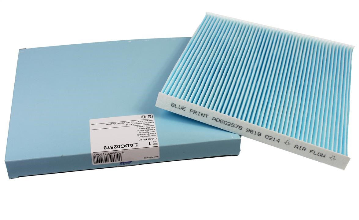 Cabin filter Blue Print ADG02578