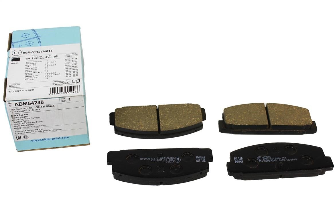 Brake pad set Blue Print ADM54248