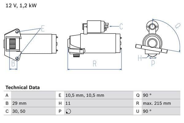 0986023570 Bosch Starter