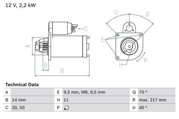 0986023580 Bosch Anlasser
