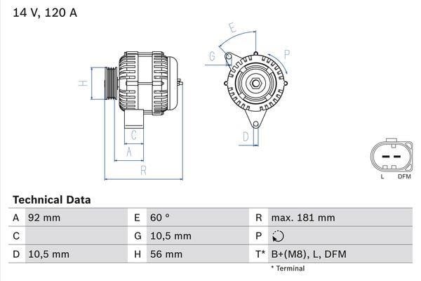 Купить Bosch 0 986 042 550 по низкой цене в Польше!