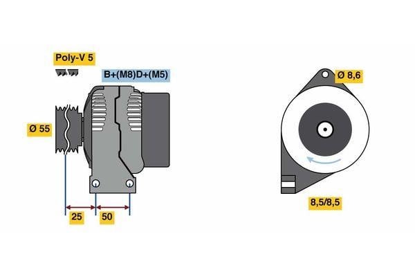 0986049540 Bosch Generator