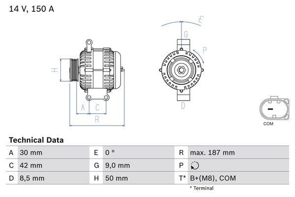 Купить Bosch 0 986 080 040 по низкой цене в Польше!
