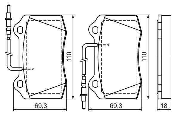 Bosch Brake pad set – price 164 PLN
