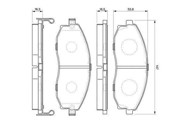 Bosch Brake pad set – price [object Object] PLN