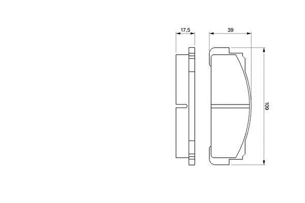 Bosch Brake pad set – price 55 PLN