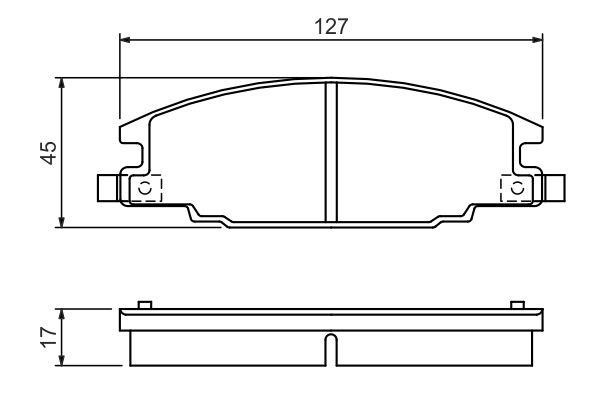 Bosch Brake pad set – price 93 PLN