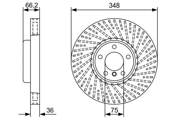 0986479W20 Bosch Bremsscheibe