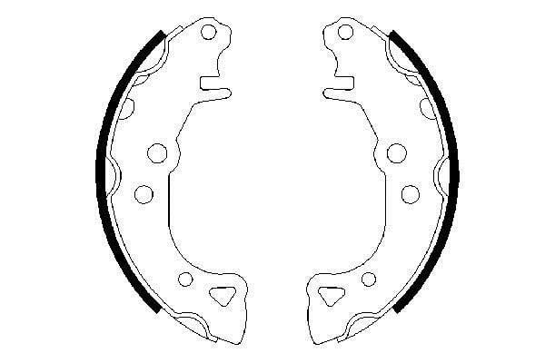 0986487252 Bosch Bremsbackensatz