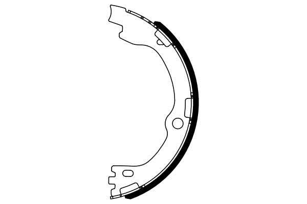 0986487964 Bosch Колодки тормозные стояночного тормоза