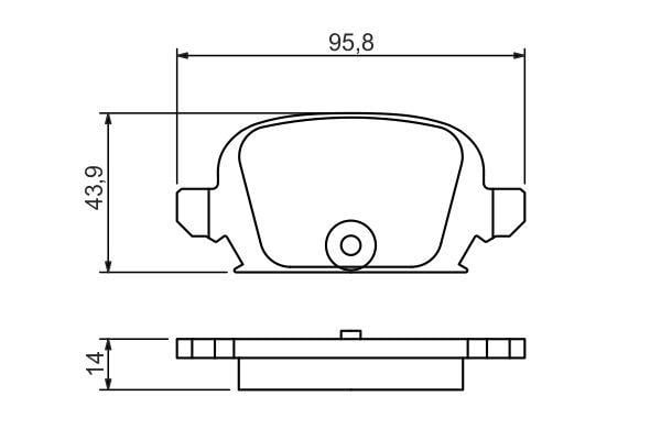 0986494340 Bosch Klocki hamulcowe, zestaw