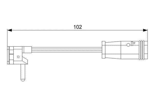 Brake pad wear sensor Mercedes E-Class: 1987473019 Bosch Brake pad wear sensor