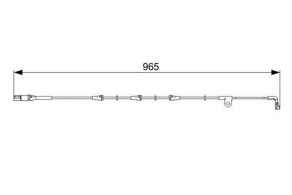 Датчик тормозных колодок БМВ: 1987473027 Bosch Датчик износа тормозных колодок