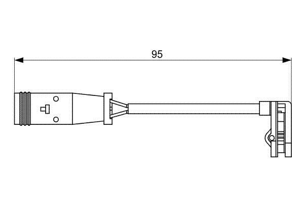 Warnkontakt Bremsbelagverschleiß Bosch 1 987 473 036