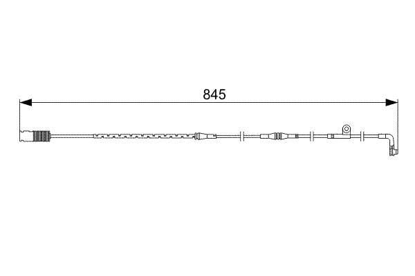 1987473044 Bosch Brake pad wear sensor