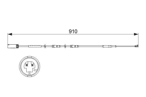 1987473522 Bosch Warnkontakt Bremsbelagverschleiß
