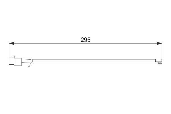 Brake sensor Iveco Daily: 1987474575 Bosch Brake pad wear sensor