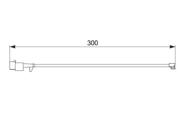 Brake sensor Iveco Daily: 1987474576 Bosch Brake pad wear sensor