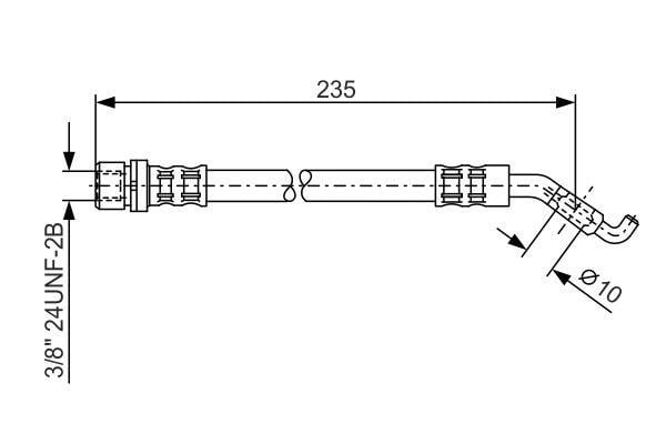 1987476207 Bosch Brake Hose