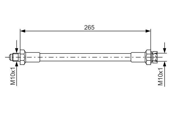 1987476244 Bosch Bremsschlauch