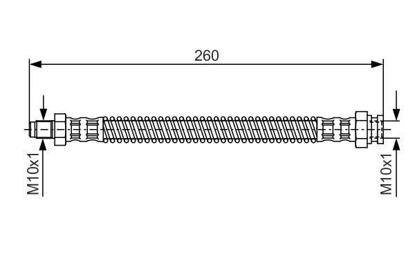 1987476522 Bosch Bremsschlauch