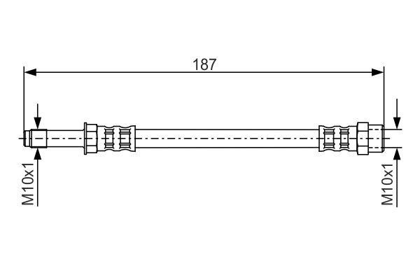 Bosch Brake Hose – price 24 PLN