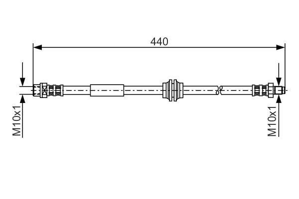 1987476808 Bosch Bremsschlauch