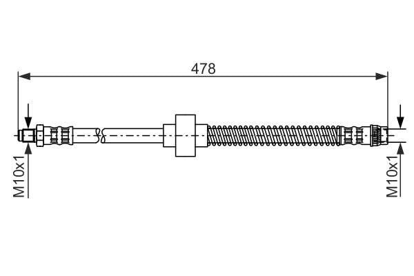 1987476868 Bosch Bremsschlauch