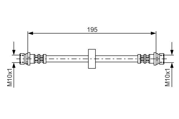 Bosch Brake Hose – price 34 PLN
