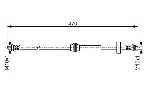 Bosch Brake Hose – price 57 PLN