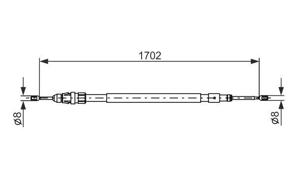 1987477239 Bosch Handbremsseil