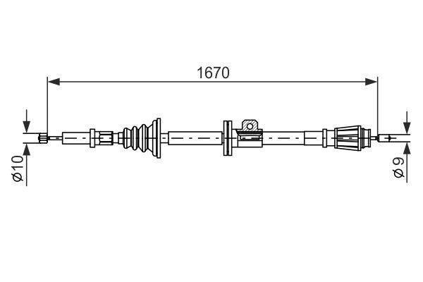 Bosch Handbremsseil – Preis 97 PLN