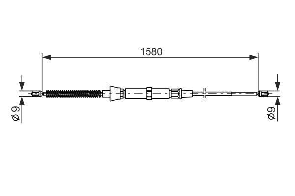 1987477806 Bosch Handbremsseil