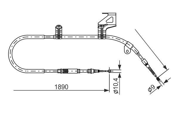 Bosch 1 987 477 804 Feststellbremsseil, rechts 1987477804: Bestellen Sie in Polen zu einem guten Preis bei 2407.PL! 1987477804 Bosch Feststellbremsseil, rechts