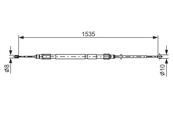 Bosch Handbremsseil – Preis 61 PLN