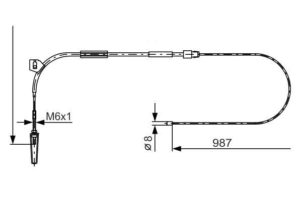 1987477962 Bosch Handbremsseil