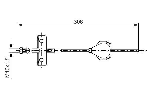 1987477990 Bosch Handbremsseil