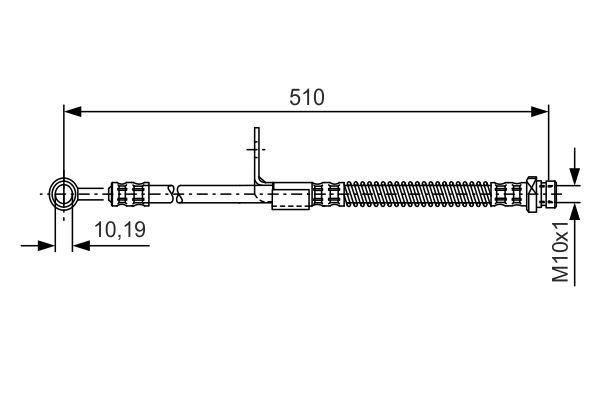 Bosch Bremsschlauch – Preis 52 PLN