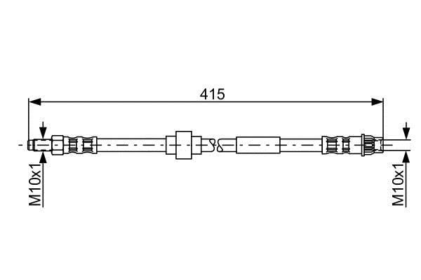Bosch Brake hose front – price 63 PLN