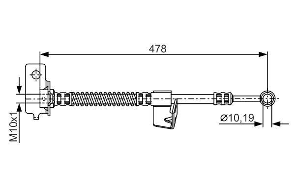 Bosch Bremsschlauch – Preis 111 PLN