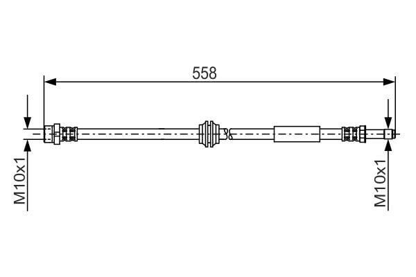 Bosch Brake hose front – price 59 PLN